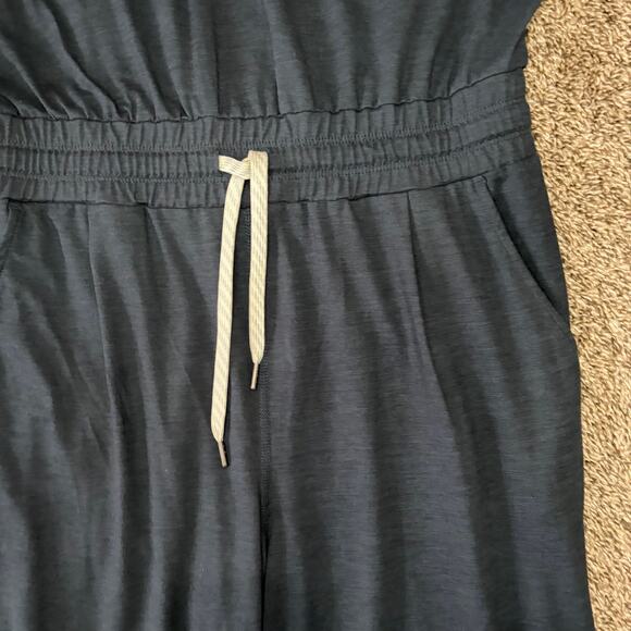 Vuori Lux Long Sleeve Jumpsuit Heathered Midnight Large* Athleisure Loungewear - Picture 5 of 9